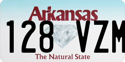 AR license plate 128VZM