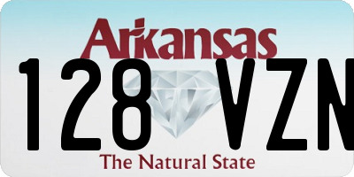 AR license plate 128VZN