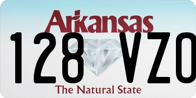 AR license plate 128VZO