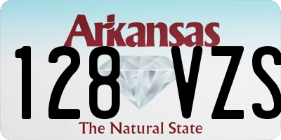 AR license plate 128VZS
