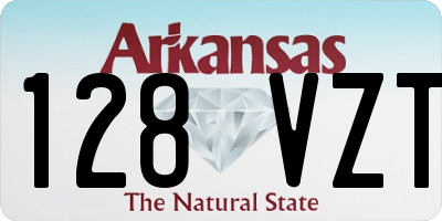 AR license plate 128VZT