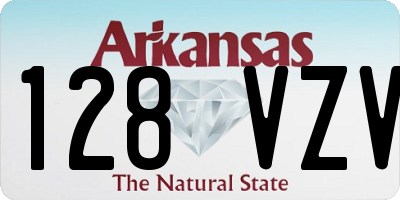 AR license plate 128VZV