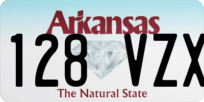 AR license plate 128VZX