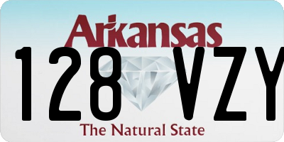 AR license plate 128VZY