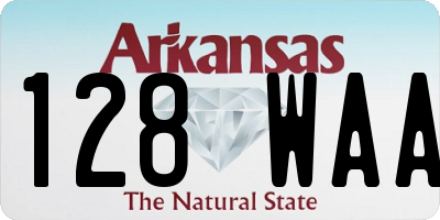 AR license plate 128WAA