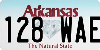 AR license plate 128WAE