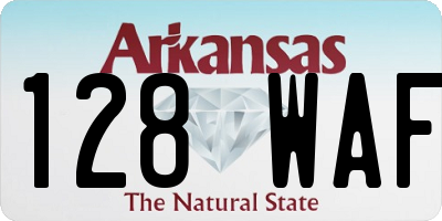 AR license plate 128WAF