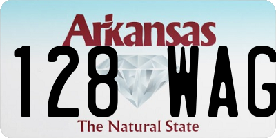 AR license plate 128WAG