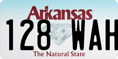 AR license plate 128WAH