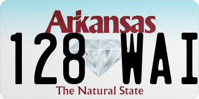 AR license plate 128WAI