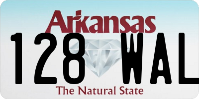 AR license plate 128WAL
