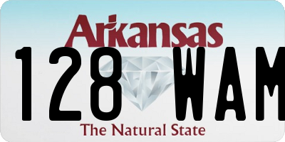 AR license plate 128WAM