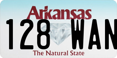 AR license plate 128WAN