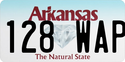 AR license plate 128WAP