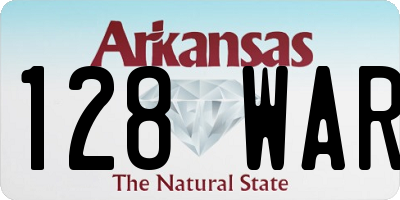 AR license plate 128WAR