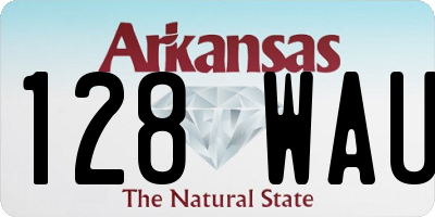 AR license plate 128WAU