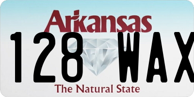 AR license plate 128WAX