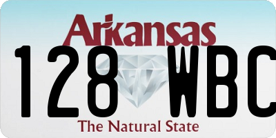 AR license plate 128WBC