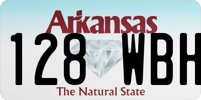 AR license plate 128WBH