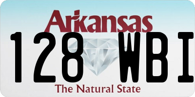 AR license plate 128WBI