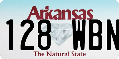AR license plate 128WBN