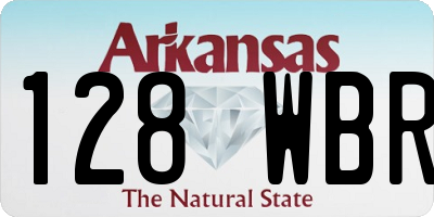 AR license plate 128WBR