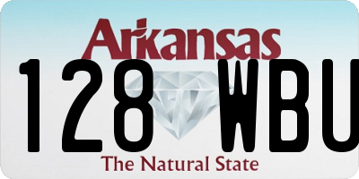 AR license plate 128WBU