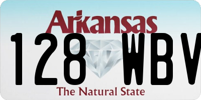AR license plate 128WBV