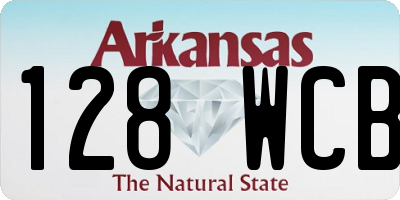 AR license plate 128WCB