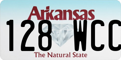 AR license plate 128WCC