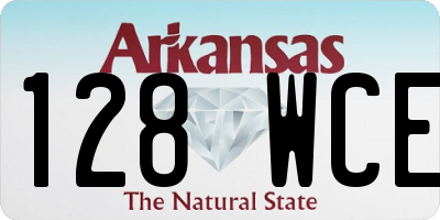 AR license plate 128WCE