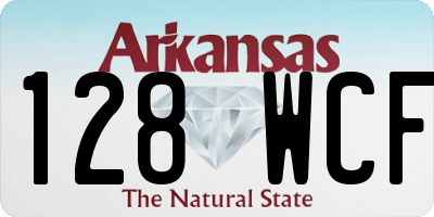 AR license plate 128WCF