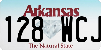 AR license plate 128WCJ