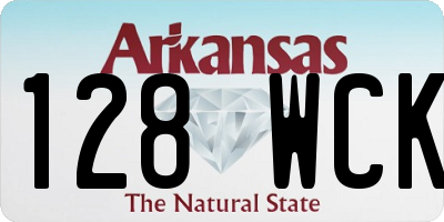 AR license plate 128WCK