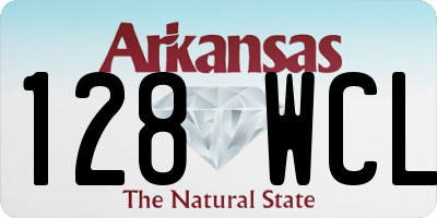 AR license plate 128WCL