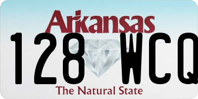 AR license plate 128WCQ