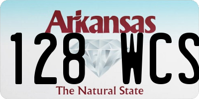 AR license plate 128WCS