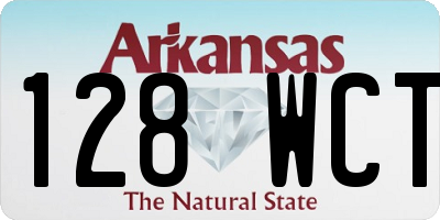 AR license plate 128WCT