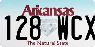 AR license plate 128WCX