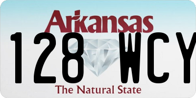 AR license plate 128WCY