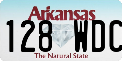 AR license plate 128WDC