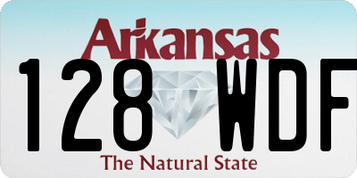 AR license plate 128WDF