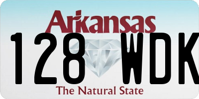 AR license plate 128WDK