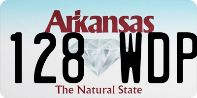 AR license plate 128WDP