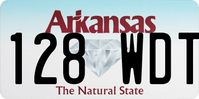 AR license plate 128WDT