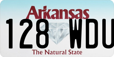 AR license plate 128WDU