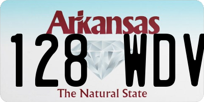 AR license plate 128WDV