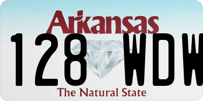 AR license plate 128WDW