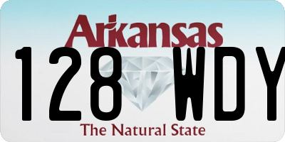 AR license plate 128WDY