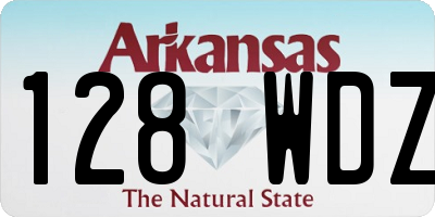 AR license plate 128WDZ